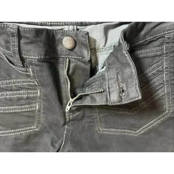 Free People Womens 27 Black Flared Legs Jeans Y2K Retro Boho Hippie USA - Picture 9 of 14